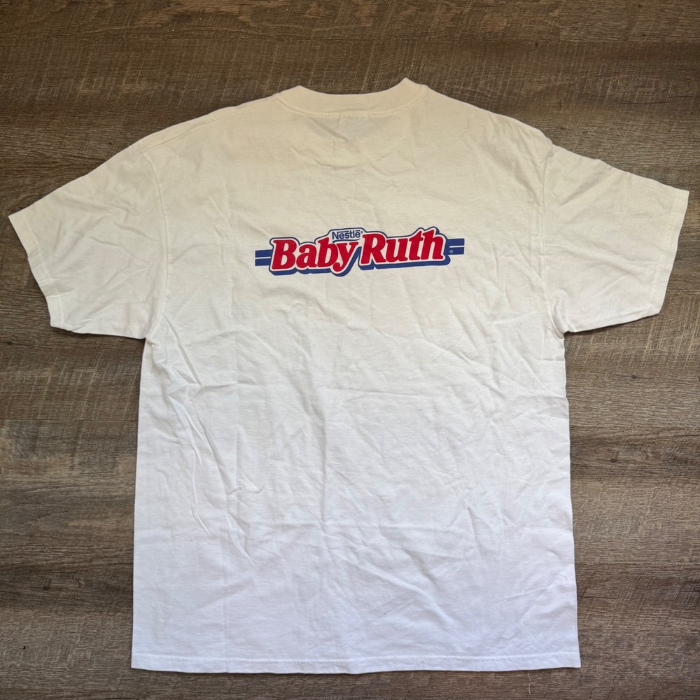 Nestle Baby Ruth Hanes Beefy-T Promo Retro Graphic Tee XL White Graphic Tee